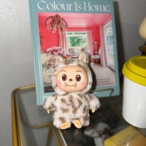 Monster keychain Plush Animal bag charm leopard print